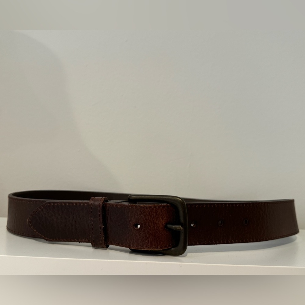 Classic Brown Leather Belt